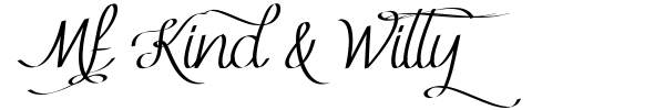Mf Kind & Witty font preview
